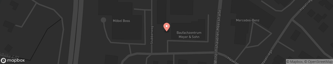 Kartenansicht Stubbenweg 33 in Oldenburg