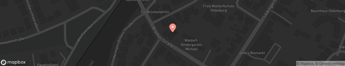 Kartenansicht Bremer Straße 9 in Oldenburg
