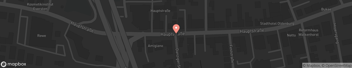 Kartenansicht Hauptstrasse 66 in Oldenburg